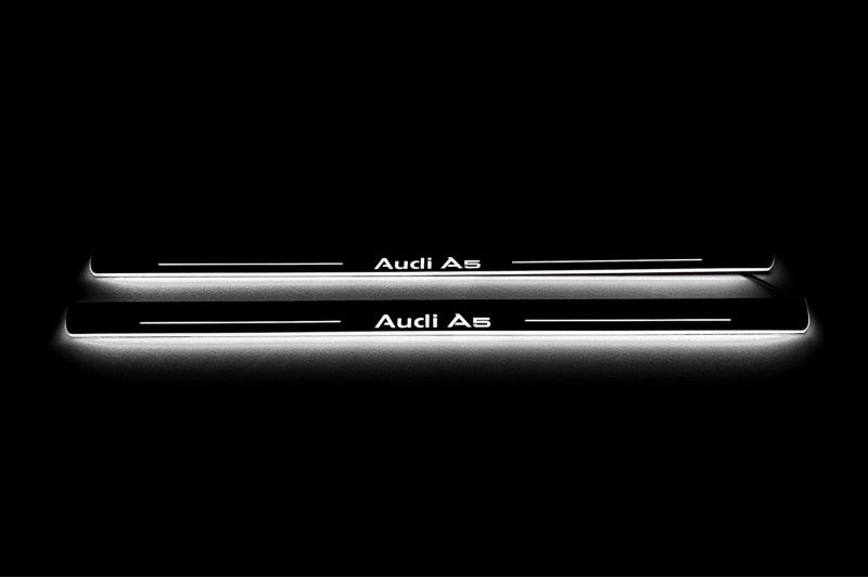 Audi A5 II 2016+ Led Door Sills With Logo Audi A5 Audi Led Door Sills opdesign