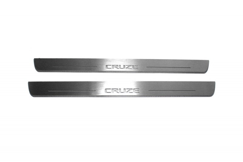 Chevrolet Cruze II 2016+ Door Sill Protectors With Logo Cruze