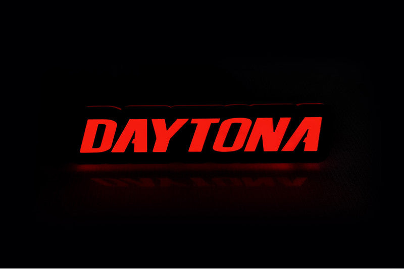 Dodge Illuminated LED Radiator Grille Emblems and Badges with Daytona logo Dodge Led emblems decoinfabric