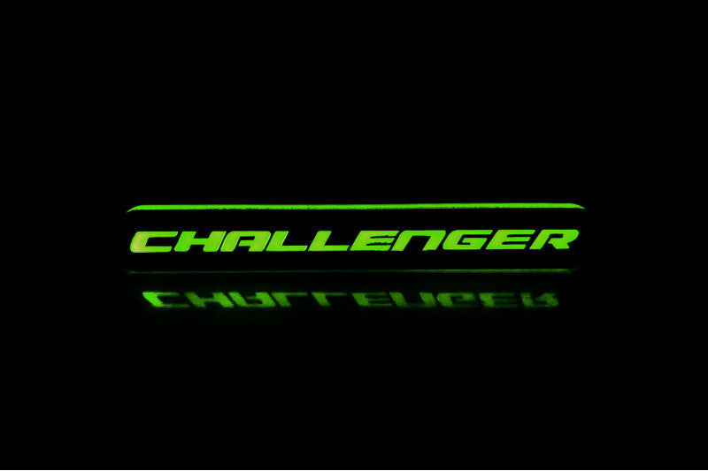 Dodge Illuminated LED Radiator Grille Emblems and Badges with Challenger (type 1) logo Dodge Led emblems decoinfabric