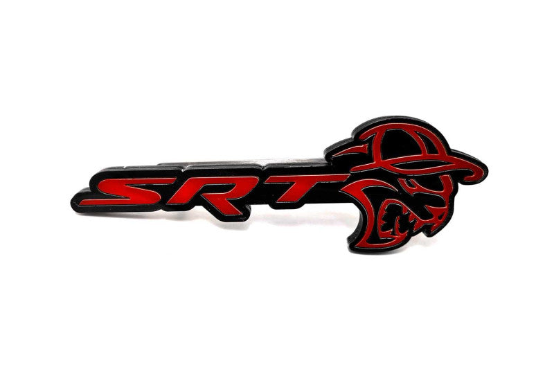 DODGE Radiator grille emblem with SRT Hellcat Cap logo