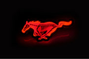 Ford Illuminated LED Radiator Grille Emblems and Badges with Mustang Horse Skeleton logo Ford Led Emblems decoinfabric