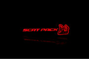 Dodge Illuminated LED Radiator Grille Emblems and Badges with Scatpack (type 3) logo Dodge Led emblems decoinfabric