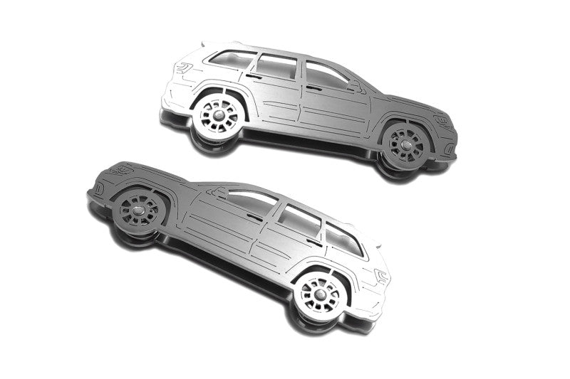 Jeep Gladiator JT (2019+) Floor Mat Emblem Set – Stainless Steel Badges Car Mats Badges Decoin