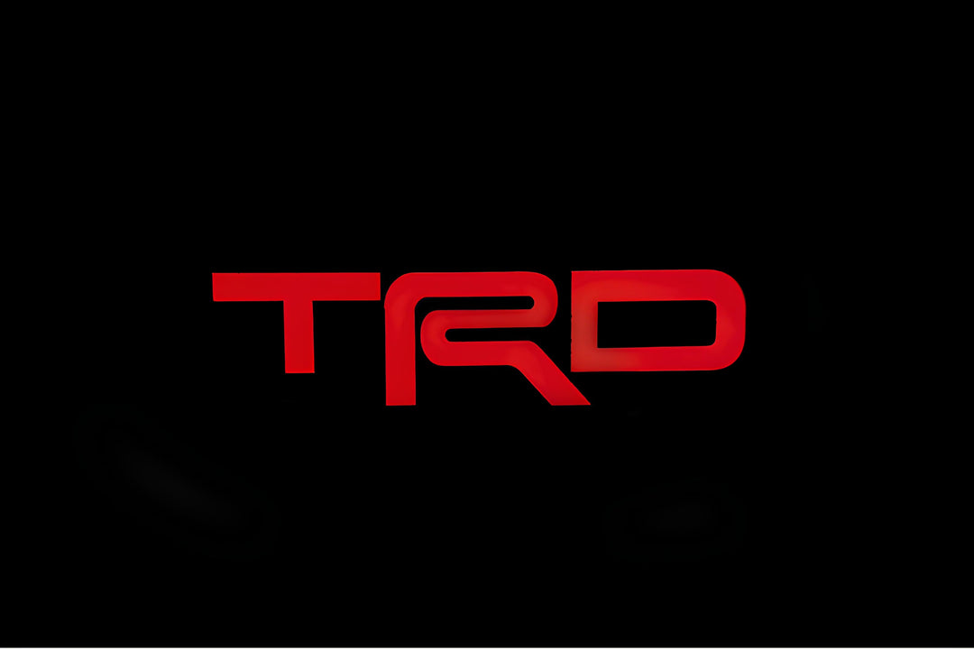 Toyota Illuminated LED Radiator Grille Emblems and Badges with TRD logo Toyota Led Emblems decoinfabric