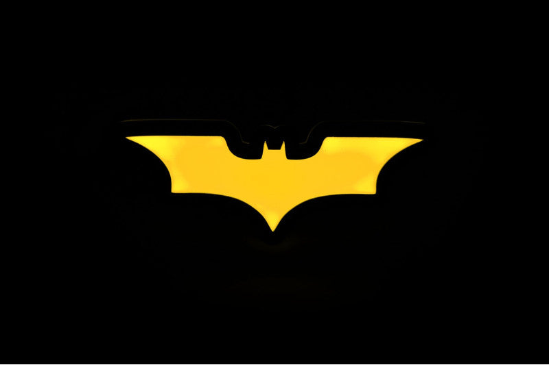 Illuminated LED Radiator Grille Emblems and Badges with Batman logo Custom Led Emblems decoinfabric