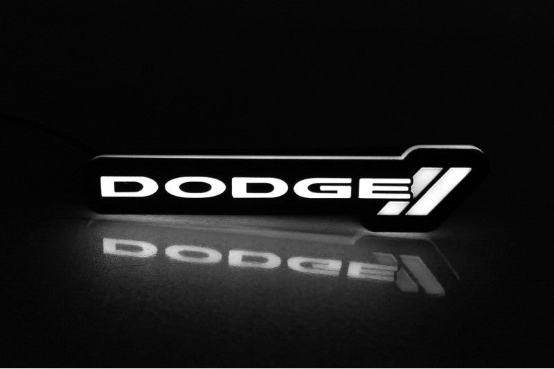 Dodge Illuminated LED Radiator Grille Emblems and Badges with Dodge (type 2) logo Dodge Led emblems decoinfabric