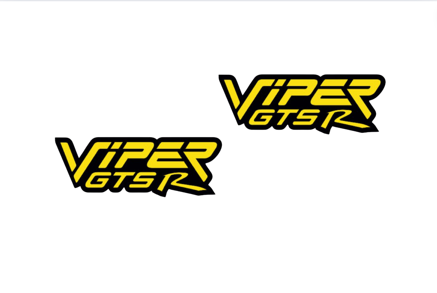 Dodge Viper Emblem & Badges set with Viper GTS-R logo