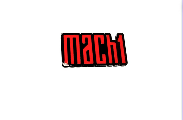 Ford tailgate trunk rear emblem with Mach 1 logo - decoinfabric