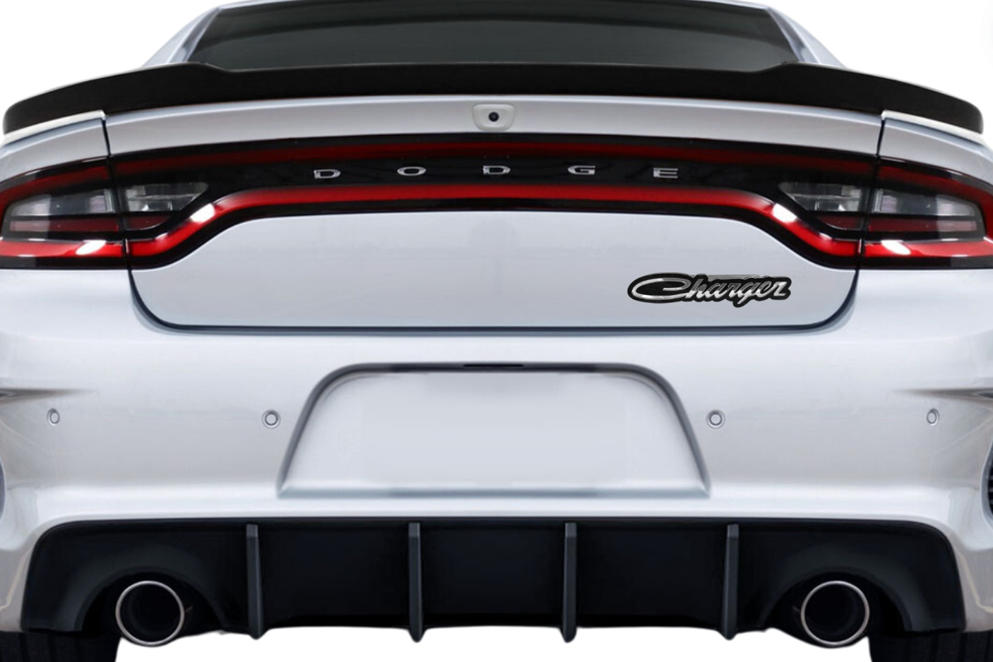 Dodge tailgate trunk rear emblem with Dodge Charger old logo