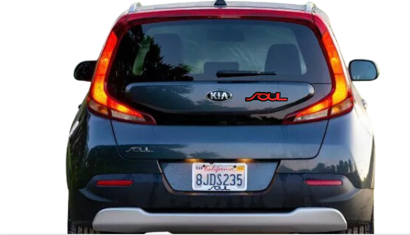 KIA tailgate trunk rear emblem with Soul I 2008-2013 logo