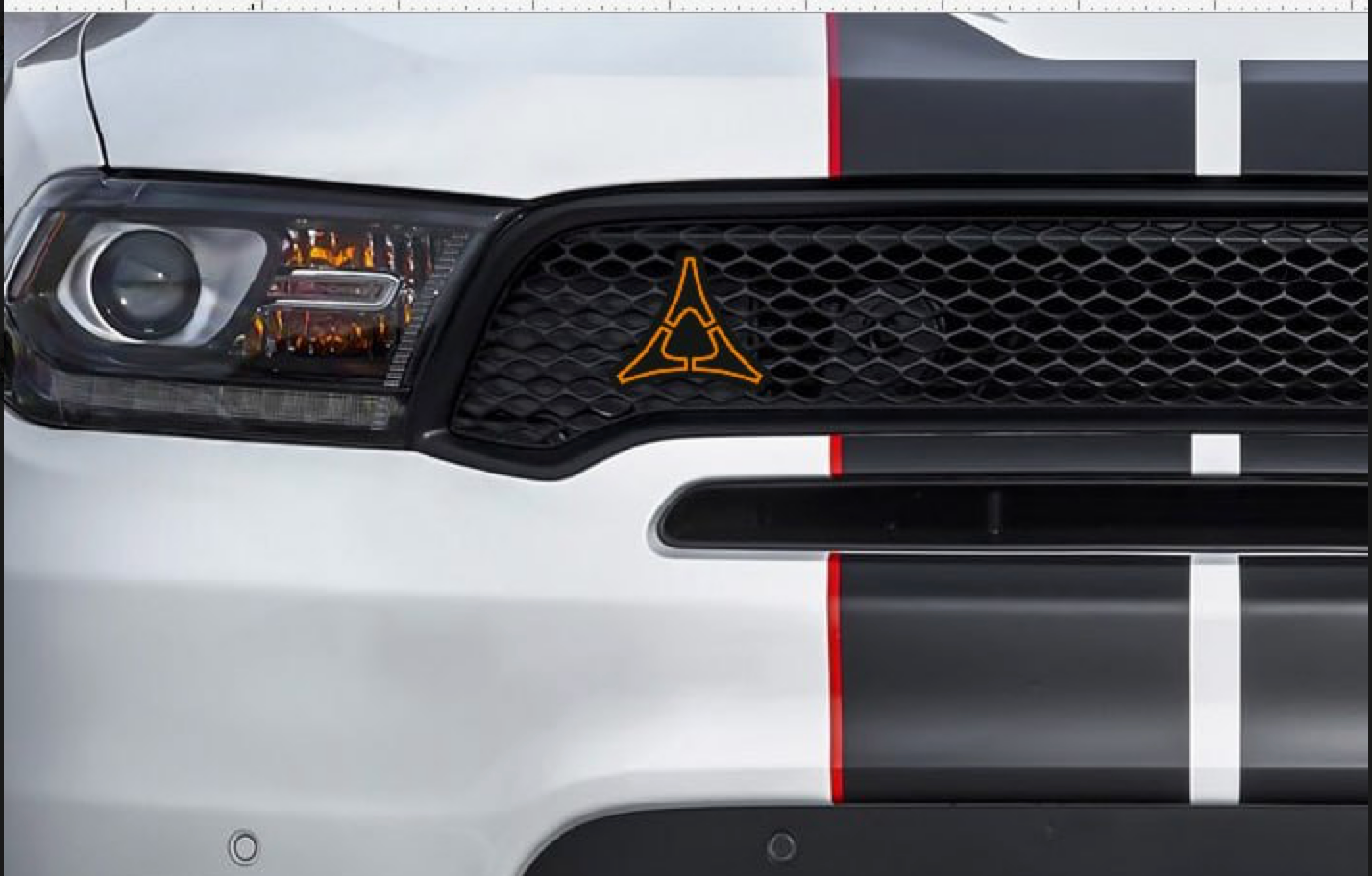 Dodge Emblem & Badges set with Reflective Fratzog logo