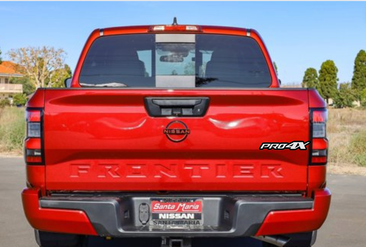 Nissan tailgate trunk rear emblem with PRO4X logo