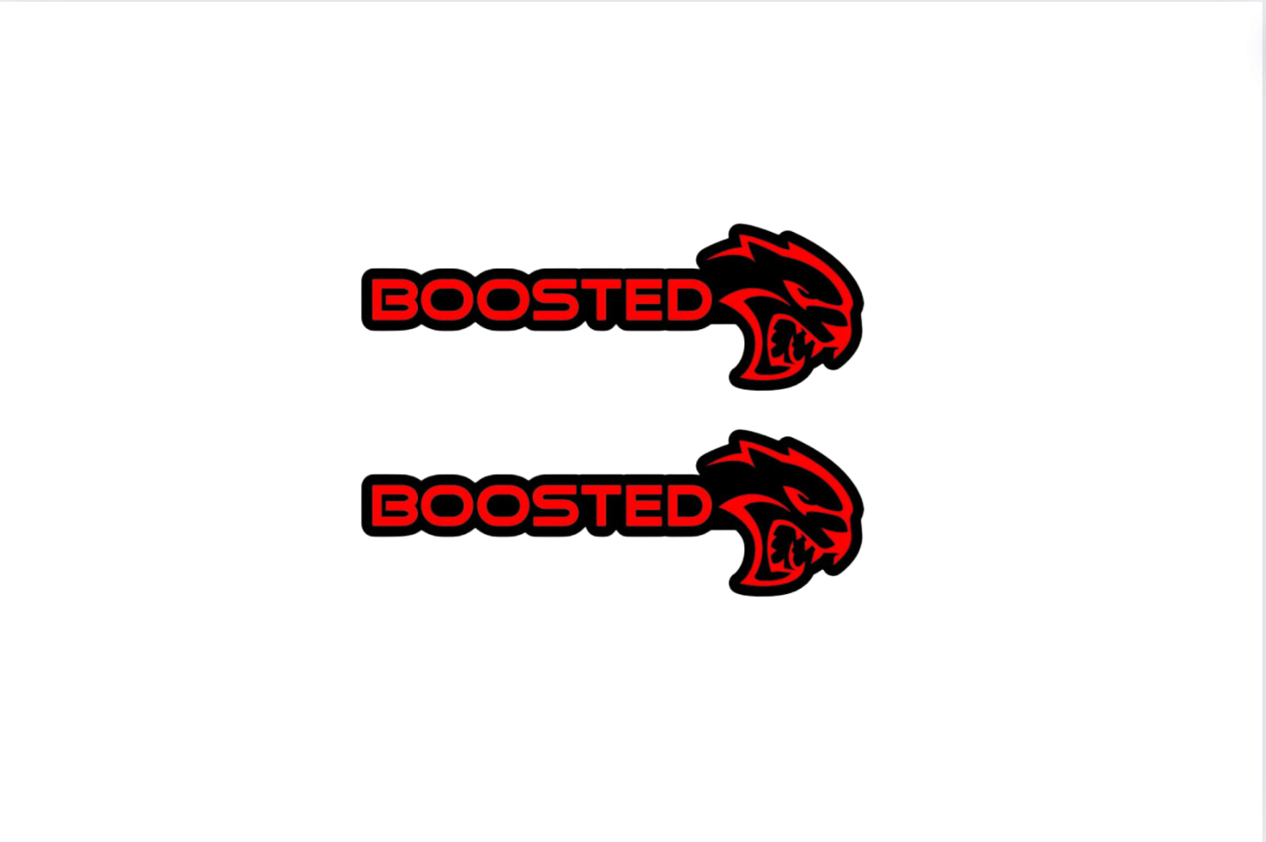 DODGE emblem for fenders with Boosted Hellcat logo