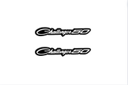 Dodge emblem for fenders with Dodge Challenger 50 logo Dodge emblems decoinfabric