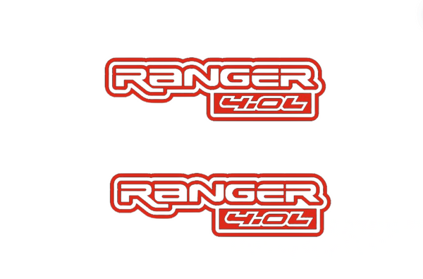 Ford Ranger emblem for fenders with Ranger 4.0L logo