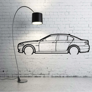 Metal Car Wall art Decor BMW 5 F10 2009-2017 (type SIDE) BMW Wall Art Decoin Fabric 500 mm (19.6