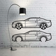 Metal Car Wall art Decor Chevrolet Camaro V 2009-2015 (type SIDE) Chevrolet Wall Art Decoin Fabric