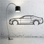 Metal Car Wall art Decor Chevrolet Camaro V 2009-2015 (type SIDE) Chevrolet Wall Art Decoin Fabric 500 mm (19.6