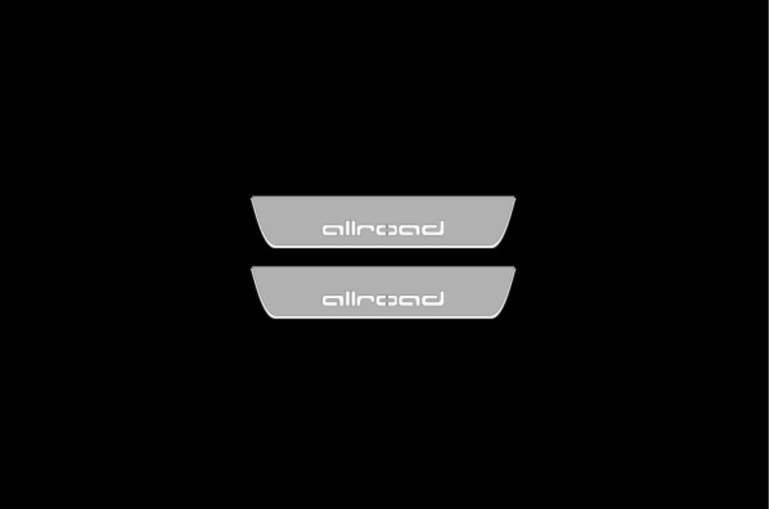 Audi Allroad A4 B8 2009-2016 Auto Door Sills With Logo Allroad Audi Led Door Sills opdesign