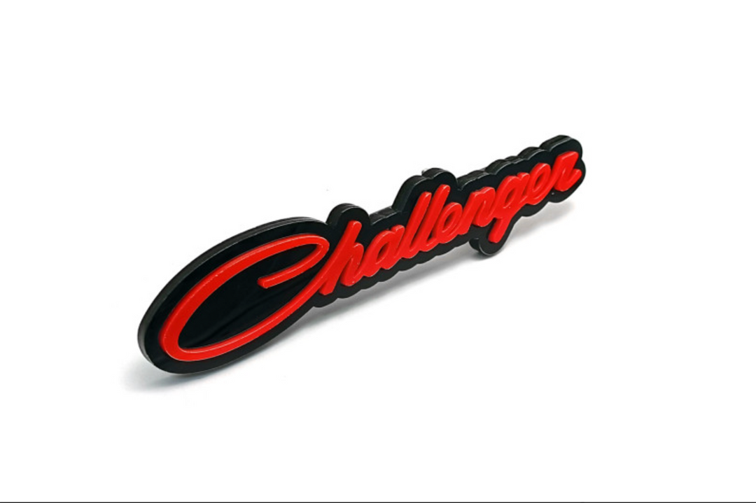 DODGE Radiator grille emblem with Challenger logo (Big Size) Dodge emblems decoinfabric
