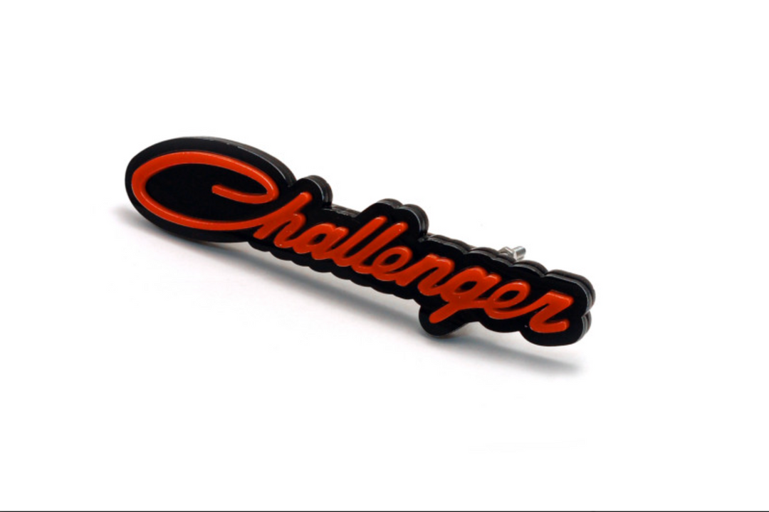 DODGE Radiator grille emblem with Challenger logo (Big Size) Dodge emblems decoinfabric