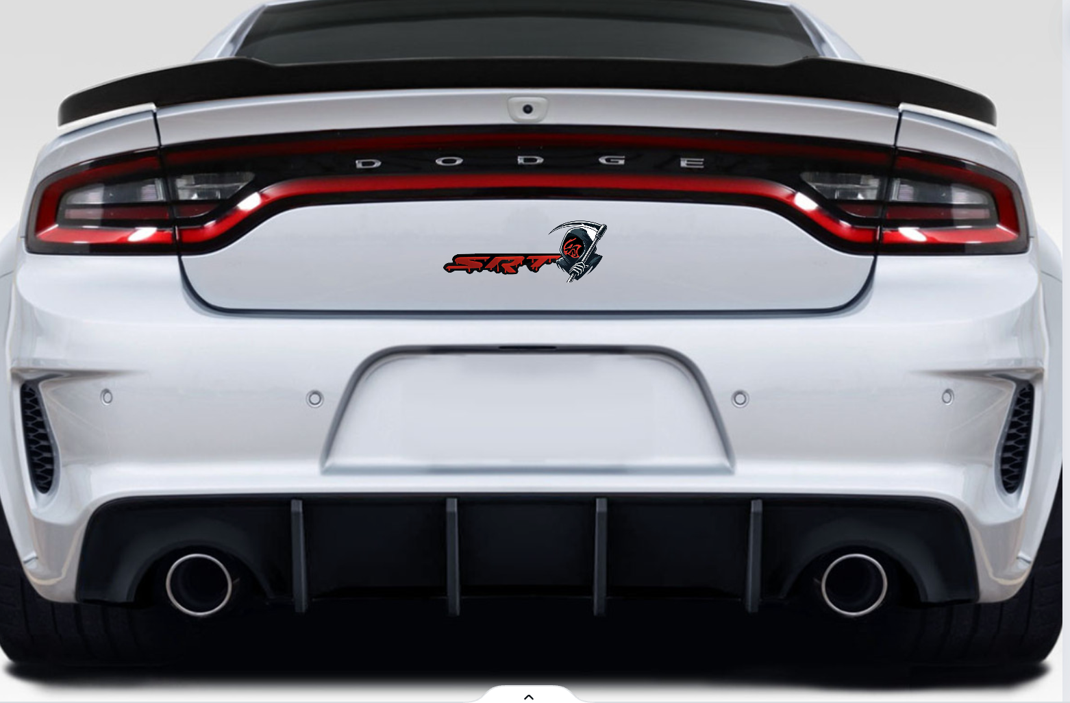 Dodge Emblem & Badges set with SRT Hellcat Grim Reaper logo