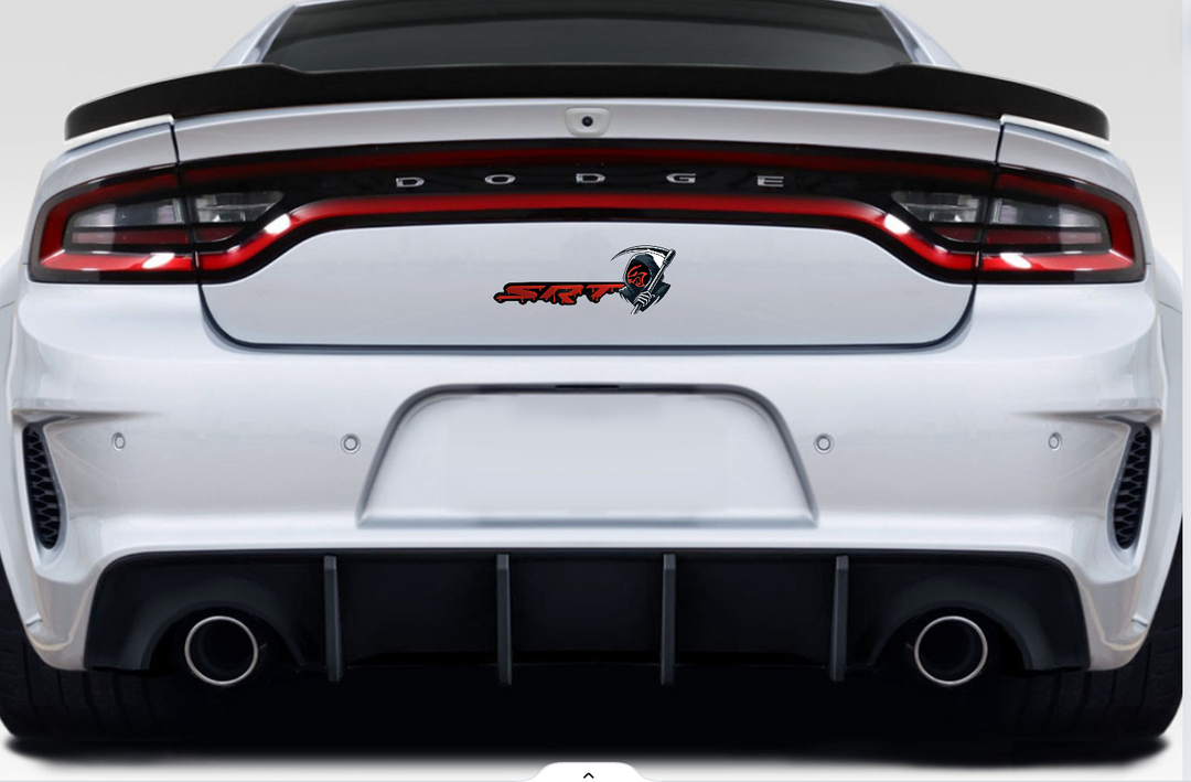 Dodge Emblem & Badges set with SRT Hellcat Grim Reaper logo Dodge emblems decoinfabric