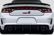 Dodge tailgate trunk rear emblem with SRT Hellcat Grim Reaper logo Dodge emblems decoinfabric