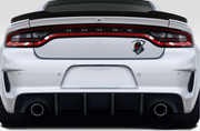 Dodge tailgate trunk rear emblem with Hellcat Grim Reaper logo Dodge emblems decoinfabric