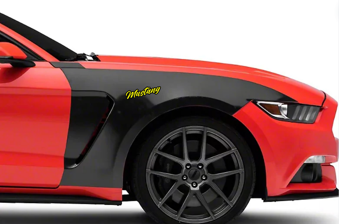 Ford Mustang emblem for fenders with Mustang logo Ford emblems decoinfabric
