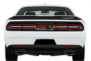 Dodge Challenger trunk rear emblem between tail lights with 392 Scat Pack logo Dodge emblems decoinfabric
