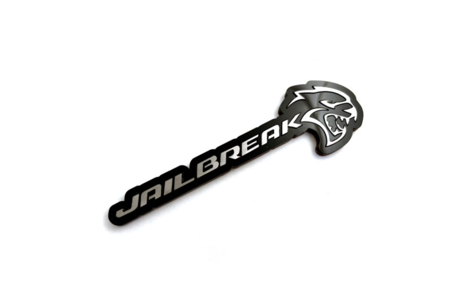 Dodge tailgate trunk rear emblem with Jailbreak Hellcat logo