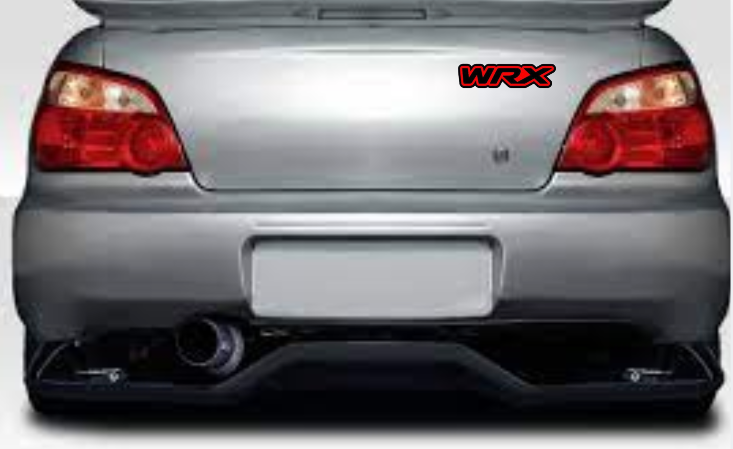 Subaru tailgate trunk rear emblem with WRX logo (type 4)