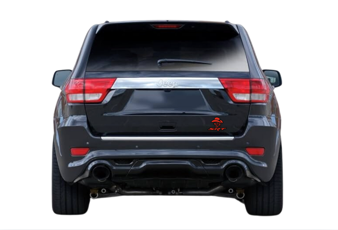 Jeep tailgate trunk rear emblem with Hellcat Cowboy SRT logo Jeep emblems decoinfabric
