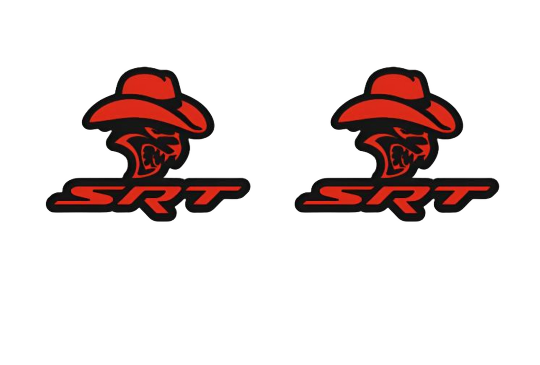 Jeep Emblem & Badges set with Hellcat Cowboy SRT logo Jeep emblems decoinfabric