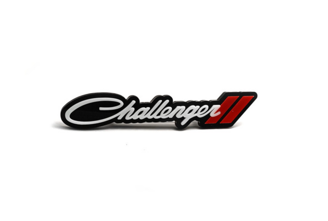 Dodge tailgate trunk rear emblem with Challenger + Dodge logo Dodge emblems decoinfabric