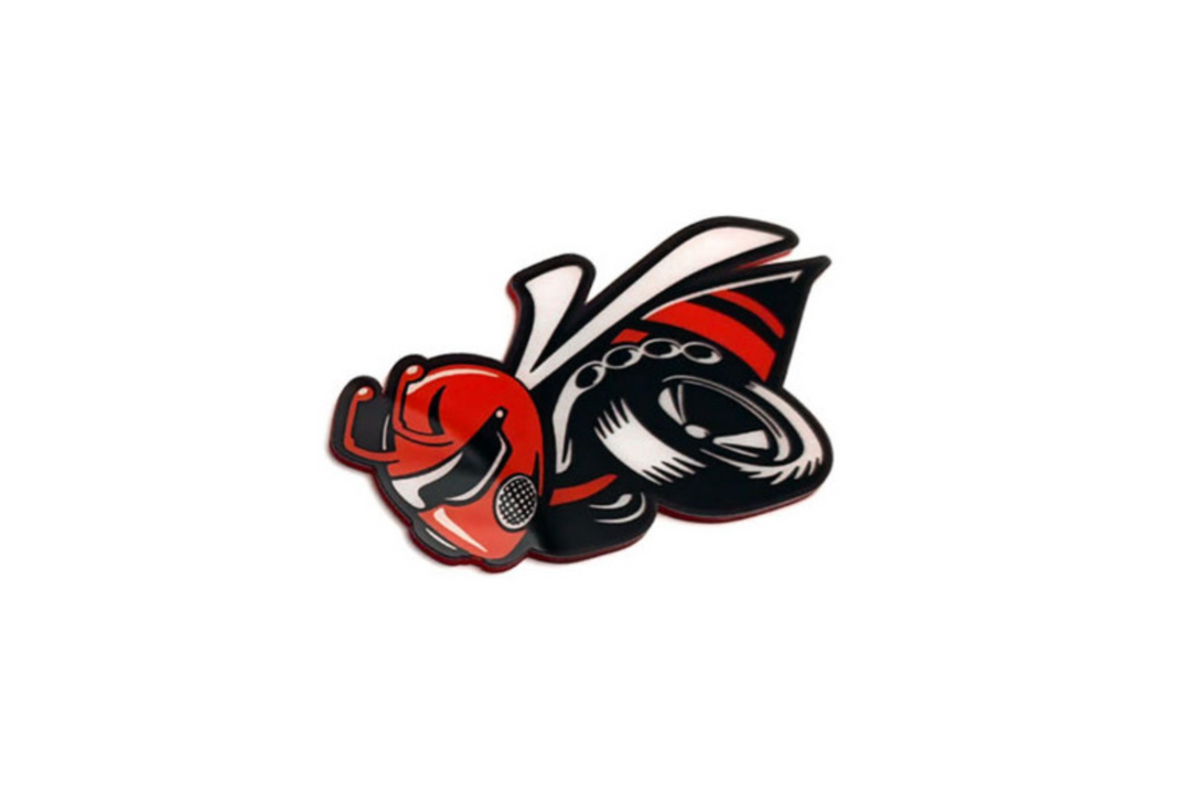 Dodge tailgate trunk rear emblem with 1320 Scat Pack logo (type 3) Dodge emblems decoinfabric