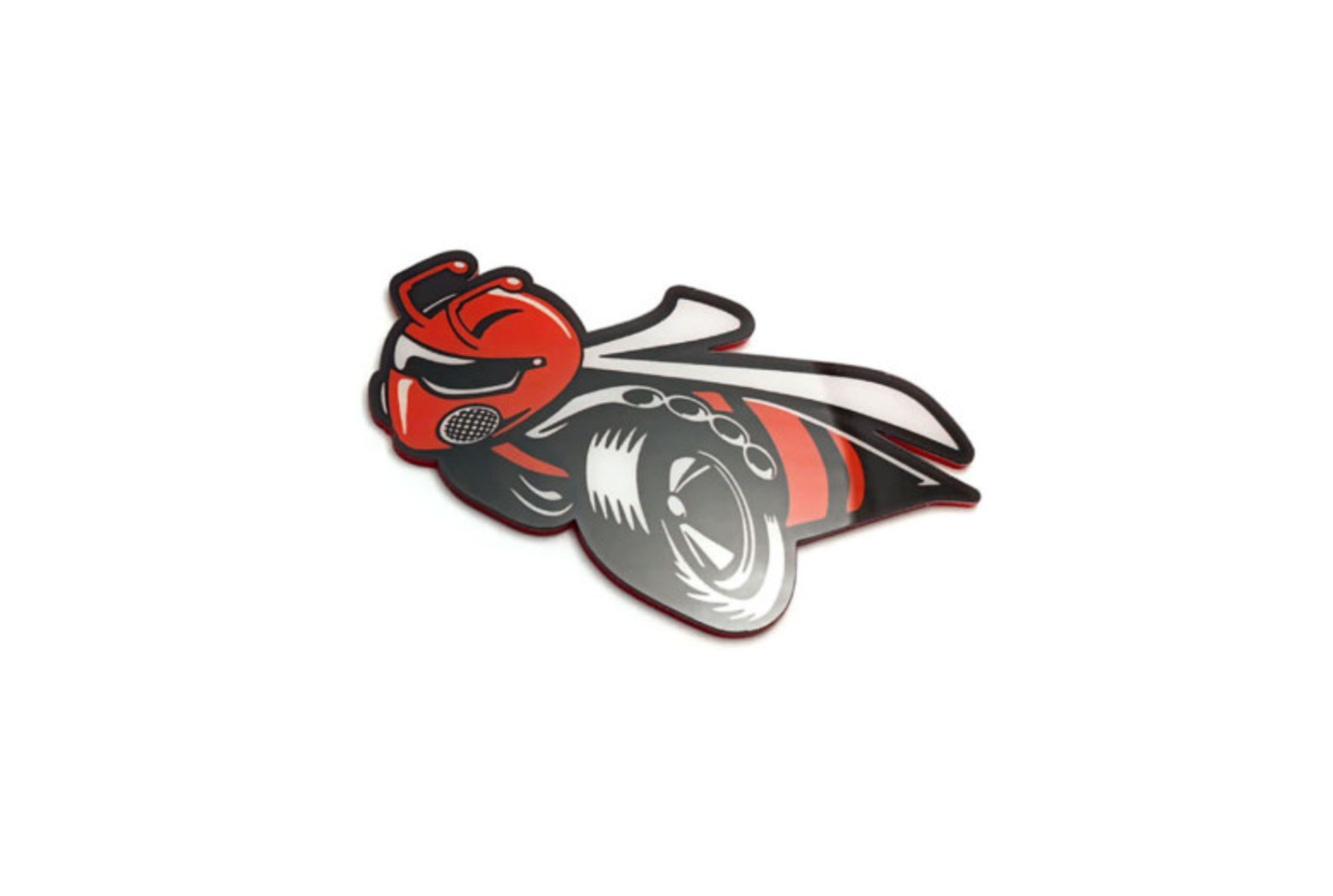 Dodge tailgate trunk rear emblem with 1320 Scat Pack logo (type 3)