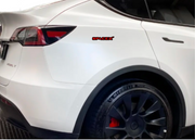 Tesla emblem for fenders with SpaceX logo Tesla emblems decoinfabric