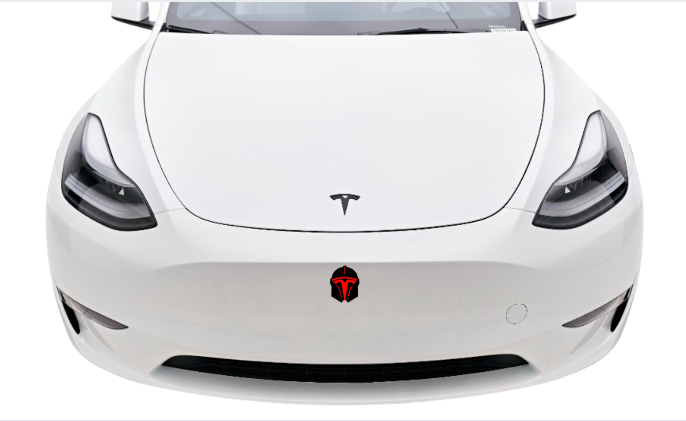 Tesla Emblem & Badge Set - Grille and Tailgate Tesla Helmet logo Tesla emblems decoinfabric