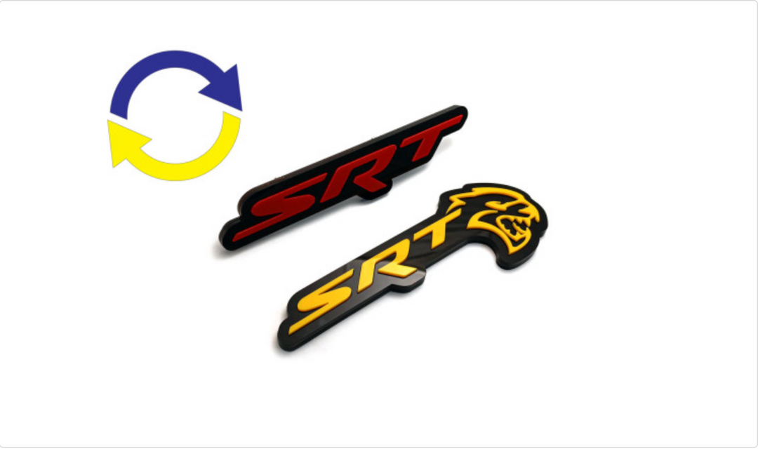 Radiator Grille Emblem with Magnetic Changeable Logo Custom design emblems decoinfabric