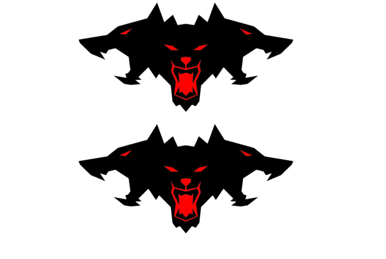 Tesla Cybertruck Emblem & Badges set with Cyberbeast logo (Big Size) Tesla emblems decoinfabric