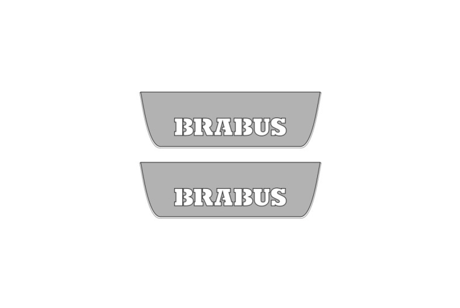 Mercedes GL X164 2006-2012 Car Light Sill With Logo BRABUS