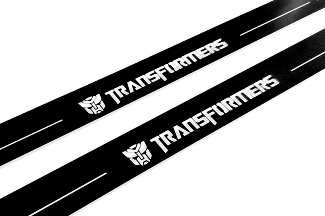 Chevrolet Camaro V 2009-2015 LED Door Sill With TRANSFORMERS Logo Chevrolet Led Door Sills opdesign