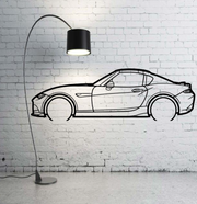 Metal Car Wall art Decor Mazda MX-5 IV Miata (type SIDE) Mazda Wall Art Decoin Fabric 500 mm (19.6