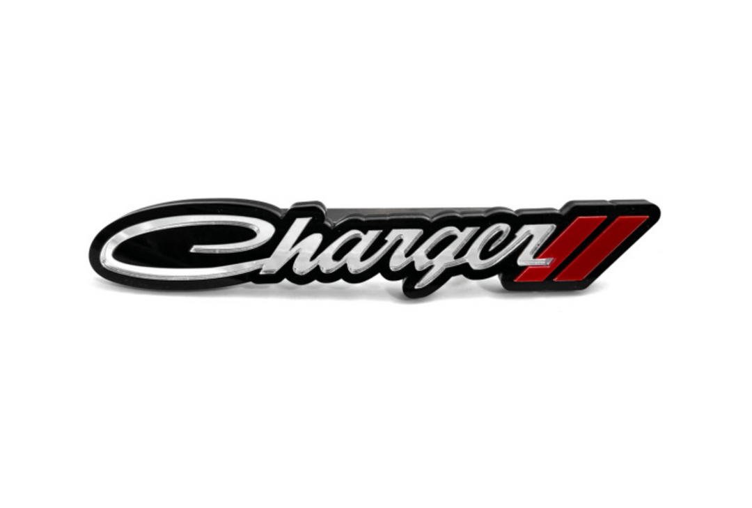 DODGE Charger Radiator grille emblem with Charger logo Dodge emblems decoinfabric