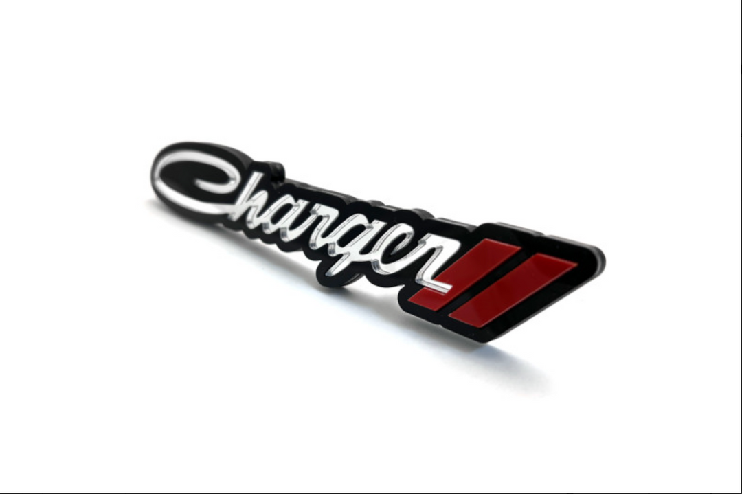 DODGE Charger Radiator grille emblem with Charger logo Dodge emblems decoinfabric