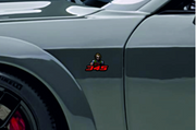 Dodge emblem for fenders with Joker 345 logo Dodge emblems decoinfabric