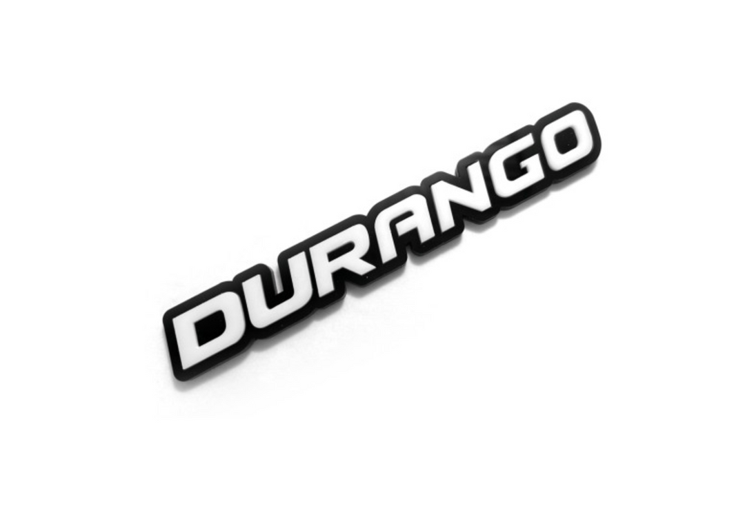 Dodge tailgate trunk rear emblem with Durango logo Dodge emblems decoinfabric